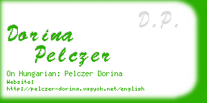 dorina pelczer business card